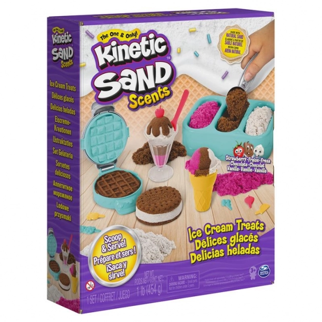 Kinetisch zand geurende koepelvormige ijsjes