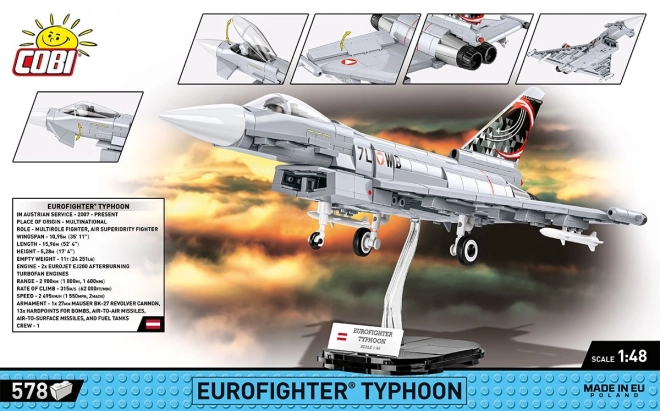 COBI 5850 Forces Armées Eurofighter Typhoon Autriche, 1:48, 578 p