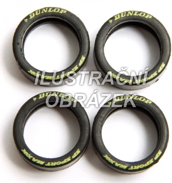 pneus pour voitures CARRERA citerne et dépanneuse (4 pcs) EVO/D132