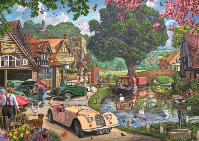 Nostalgische scène Puzzel van Ravensburger 1000 stukjes