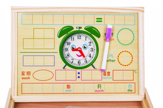 Houten magnetisch bord voor kinderen 3+ Educatieve set + accessoires