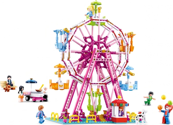 Sluban Girls Dream Carousel – Ferris Wheel Building Set