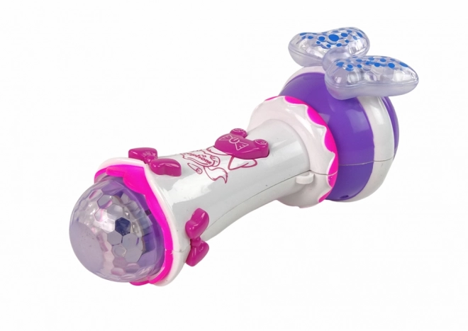 Kinder karaoke microfoon met MP3 en kleurrijke strik