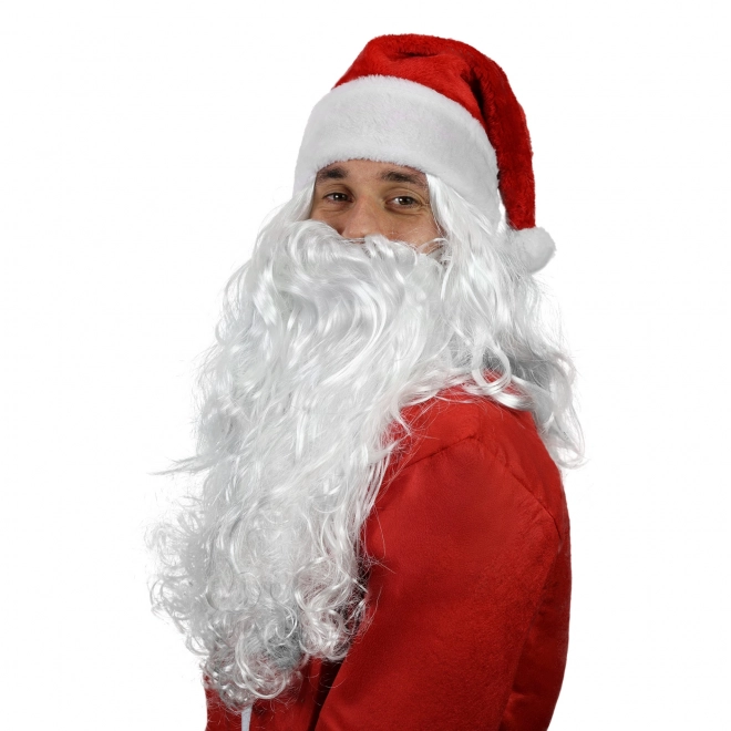 Sinterklaas pruik met baard voor volwassenen
