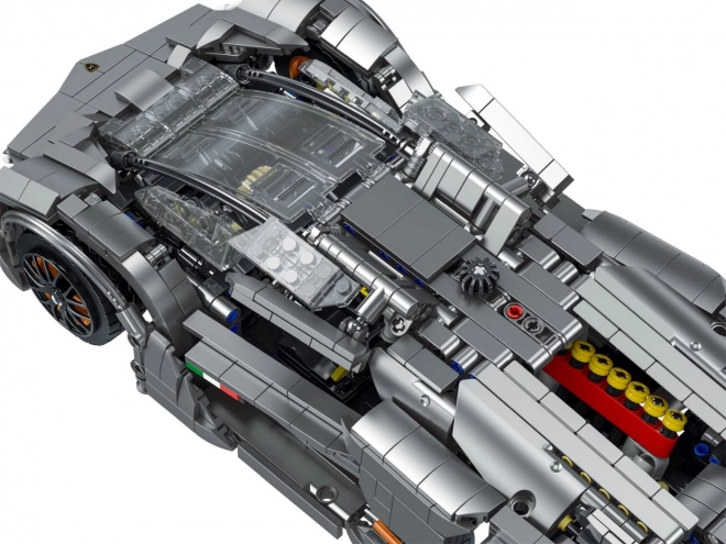 Kit de construction voiture de sport grise 1:14, 1512 pièces