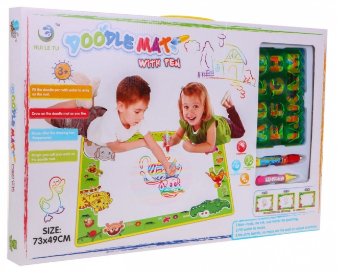 Wasserzeichnungsmatte für Kinder 3+ mit verschwindenden Bildern