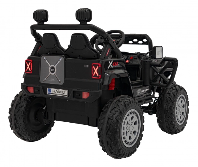 Elektrische kinderauto off-road zwart