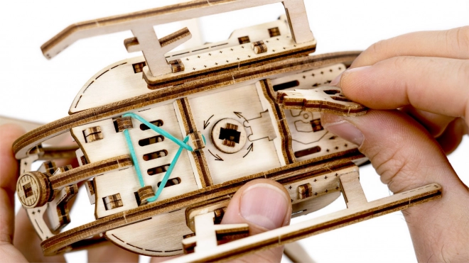 Houten 3D-puzzel helikopter