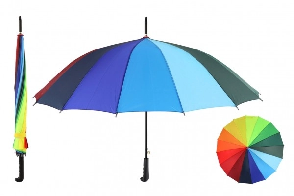 Uitschuifbare regenboogparaplu