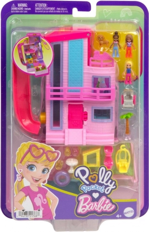 polly pocket barbie dreamhouse – maison de poupées compacte