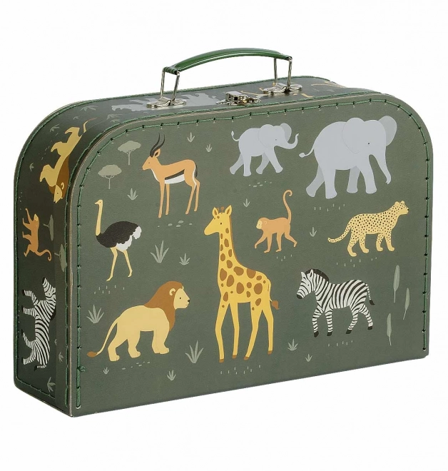 A Little Lovely Company Set aus zwei Pappschachteln – Tiere der Savanne
