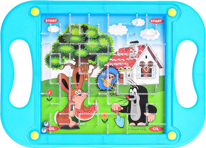 Knikkerbaan spel mol groot 20x1x15 cm