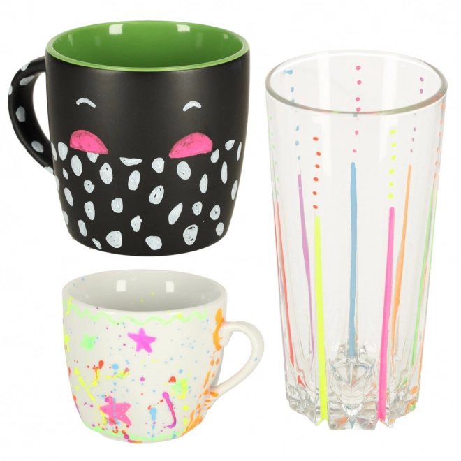 Set krijtmarkers voor borden en glas - 8 kleuren