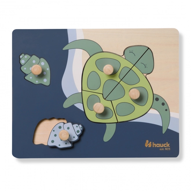 Houten puzzel - schildpad