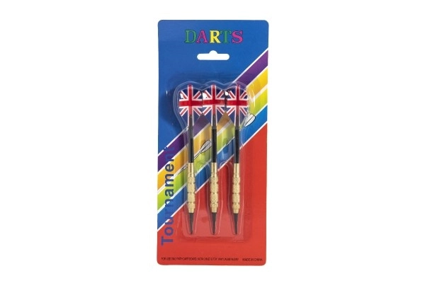 Werpspellen met Amerikaanse vlag, 15 cm, kunststof punten, set van 3 stuks
