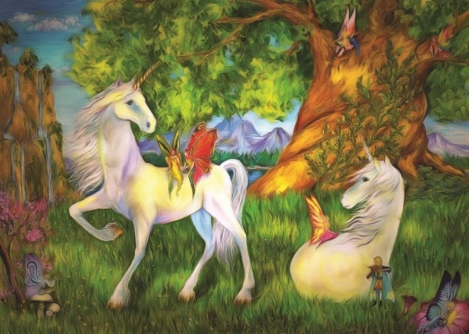 Puzzel eenhoorns 100 stukjes