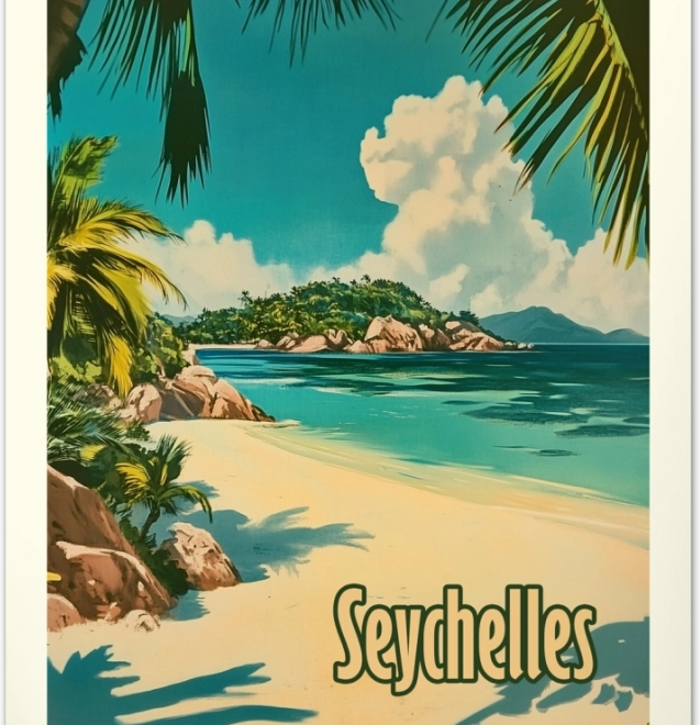 Wandkalender Vintage posters Tropische paradijzen 2026