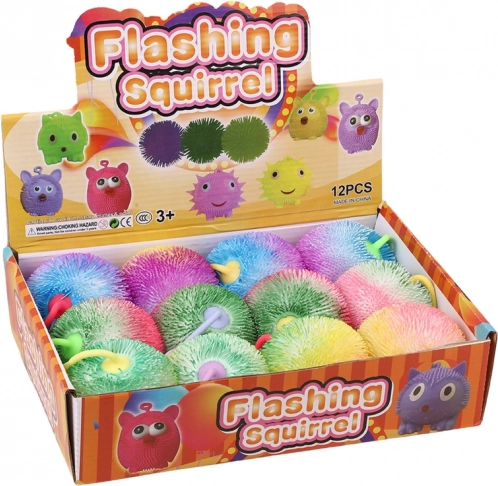 Kleurige antistressbal om te knijpen 9 cm