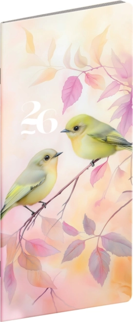 Zakagenda Vtáčiky maandelijks 8 x 18 cm