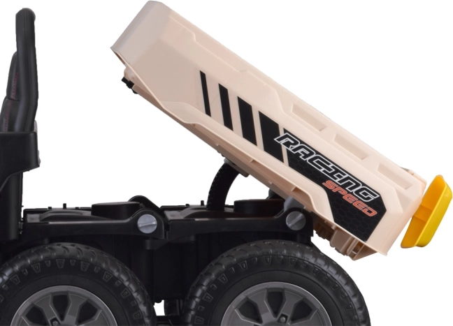 Electric tipping bed with shovel