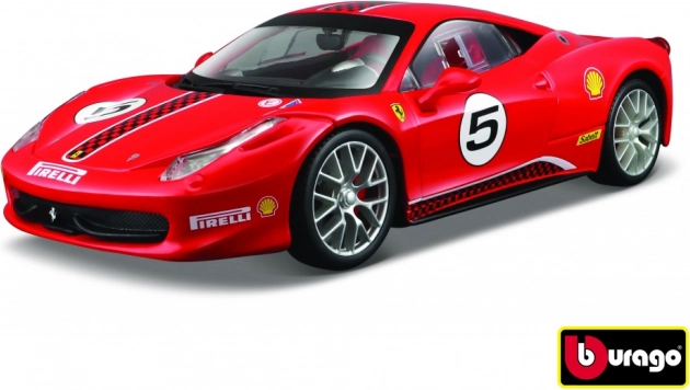 Ferrari 458 Challenge Model Car Red 1:24 Bburago