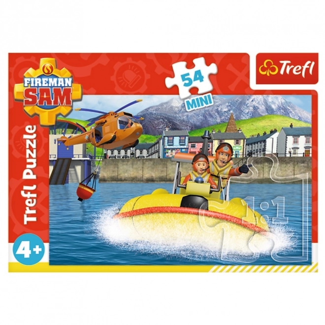 Puzzle Sam le pompier Sur l'eau
