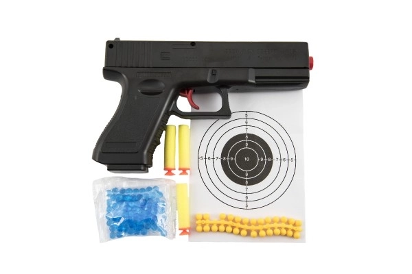 Kogelpistool met accessoires 20 cm