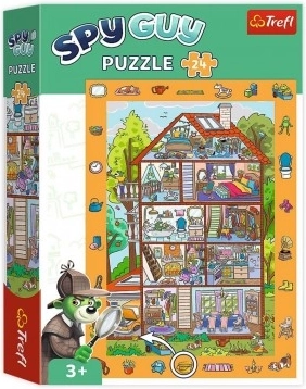 puzzel met zoekplaatjes Spy Guy: In het huis 24 stukjes