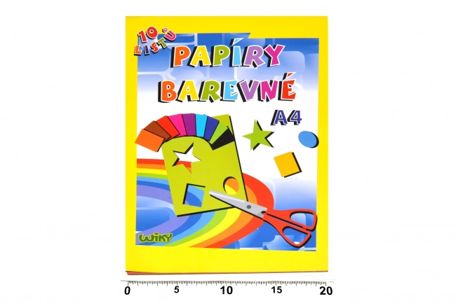Gekleurd papier A4, 10 vellen, 180g