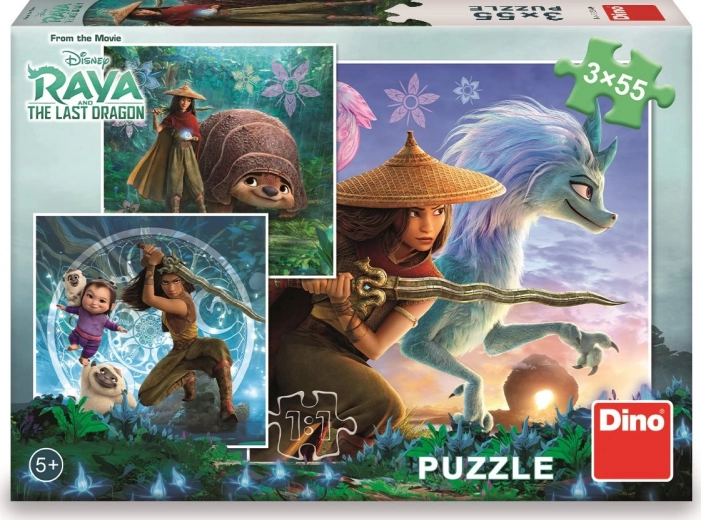 Puzzle Raya and Friends 3x55 pieces