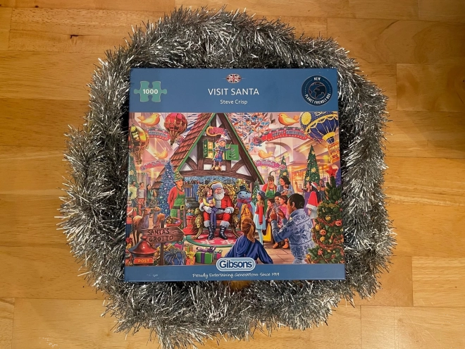 Puzzel GIBSONS Bezoek de Kerstman 1000 stukjes