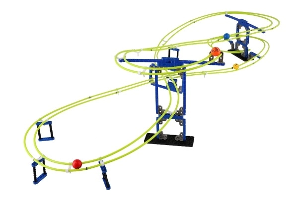 Knikkerrace spacerail plastic 220st in doos 39x28x7cm