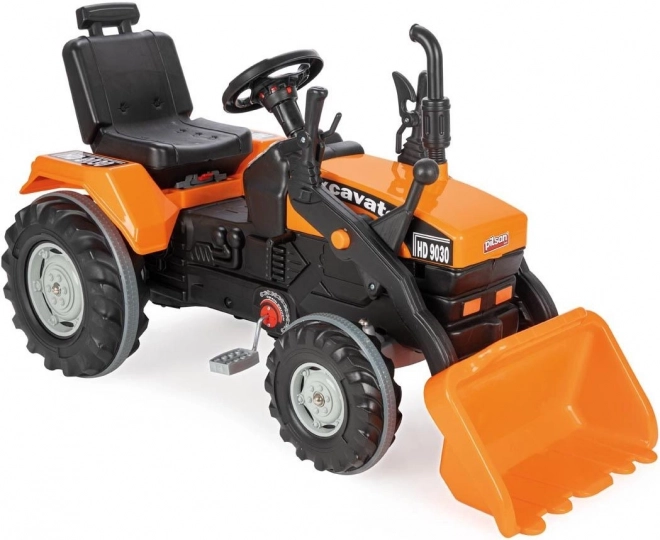 Pilsan Tractor op trappers met schop XXL oranje