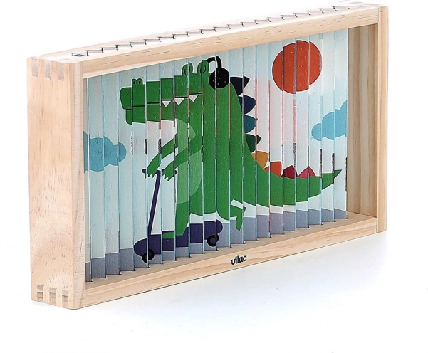 Holzpuzzle 4D Tiere von Vilac