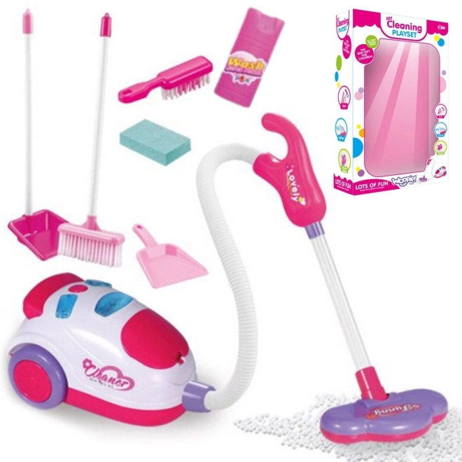Kinderset voor schoonmaak met stofzuiger Woopie