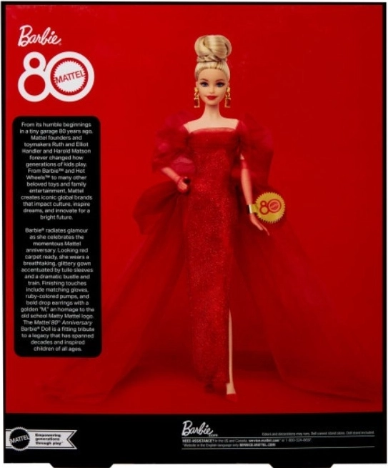 Barbie Signature Verzamelitem ter gelegenheid van het 80-jarig jubileum van Mattel