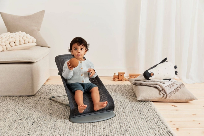 BABYBJORN - Wipstoeltje BLISS MESH - Parelroze –  Antraciet
