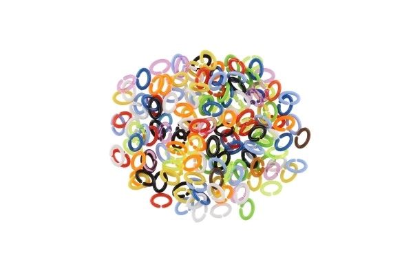 Kleurrijke C-figuren 150 stuks plastic in zak