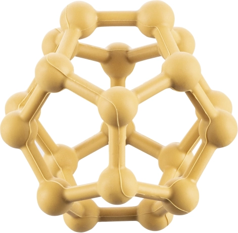 Siliconen bijtspeeltje Atom, Mosterdgeel
