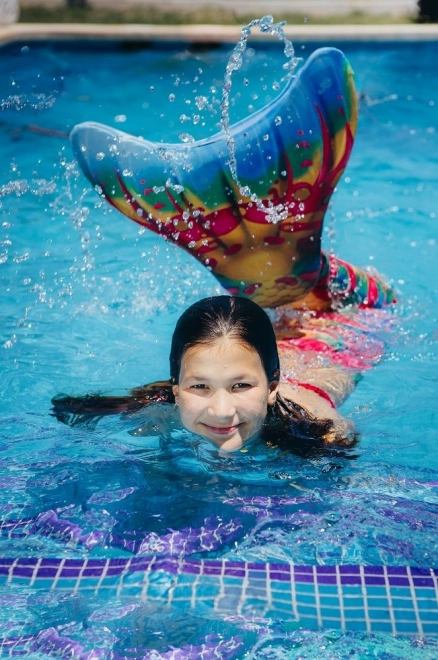 Zeemeerminstaart met monovin Regenboog en Bikini