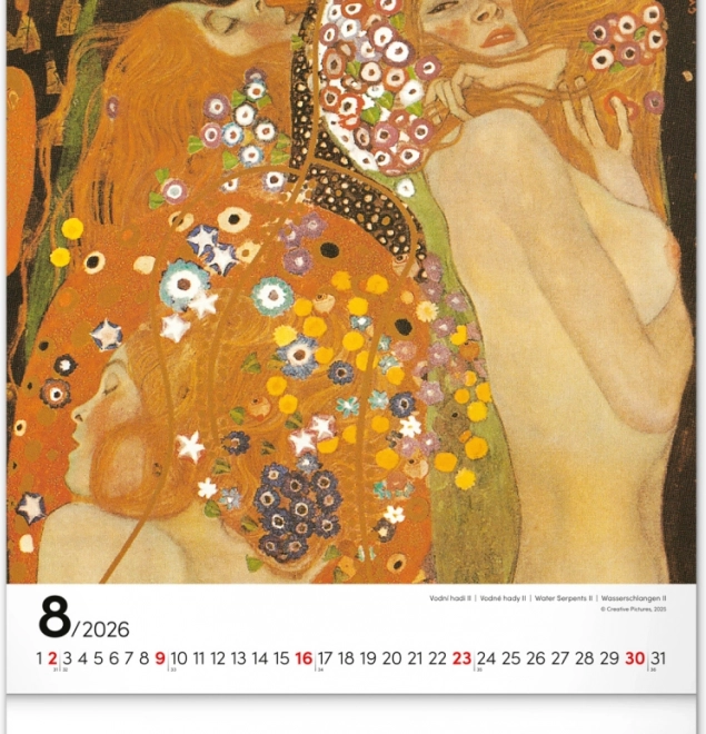 Calendrier mural Gustav Klimt 2026