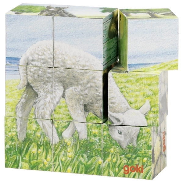 Puzzel blokken met schaapje