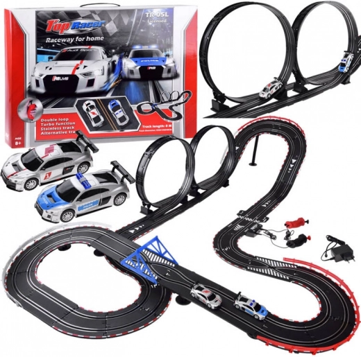 Elektrische racebaan voor 2 auto’s AUDI 8 m RC0620