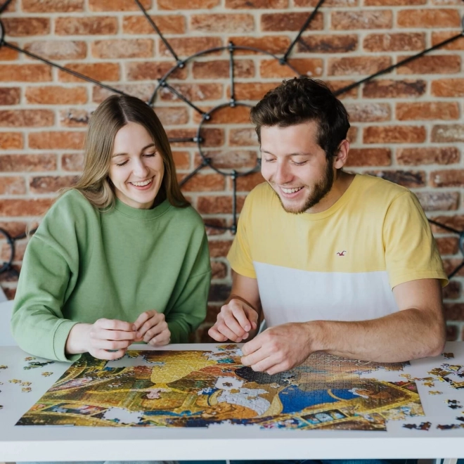 Puzzle TREFL Premium Plus Ikonische Momente: Die Schöne und das Biest 1000 Teile