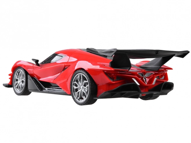 Raceauto met afstandsbediening en accessoires – Rood