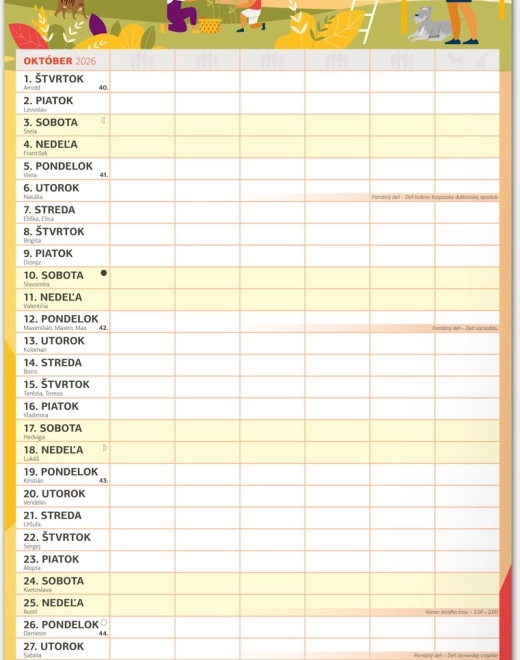 Muurkalender Familieplanner XXL 2026