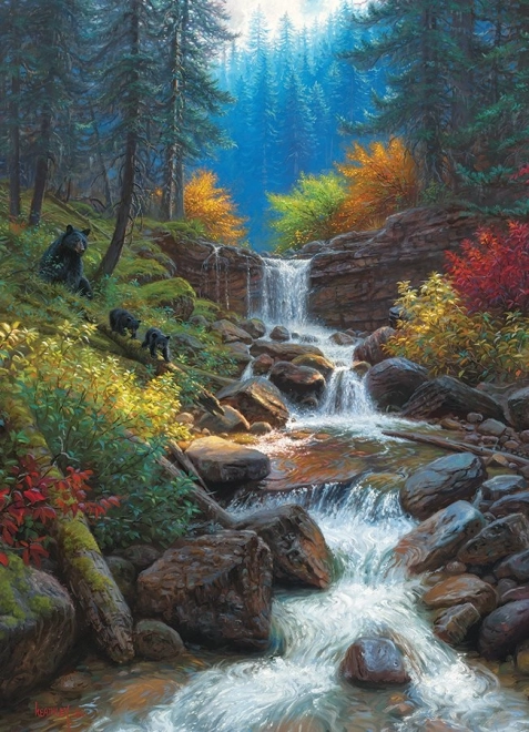 Puzzle COBBLE HILL Cascade de montagne 1000 pièces