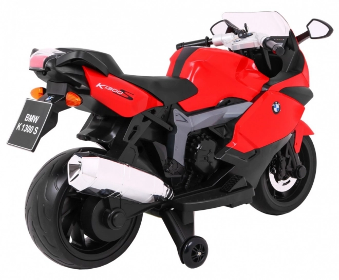 Kinder motorfiets BMW K1300S op batterij rood