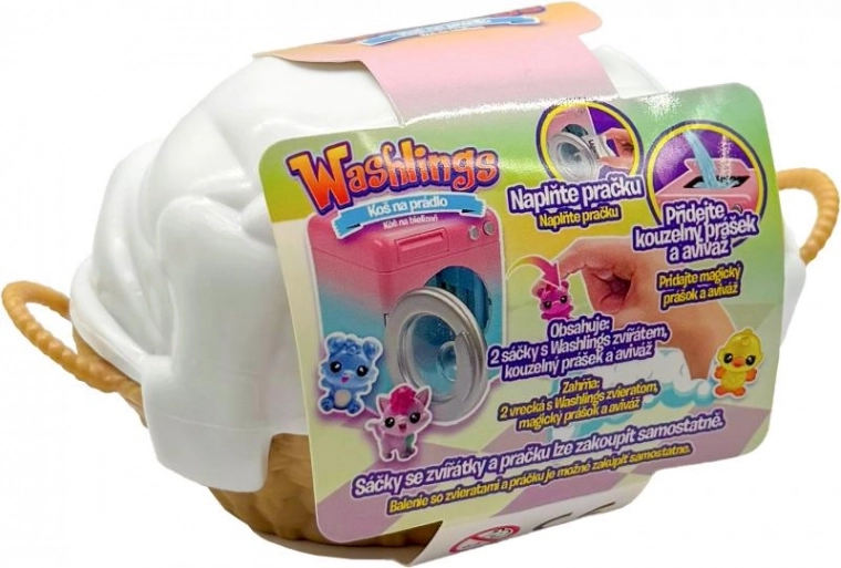 Washlings laundry basket with animals – surprise