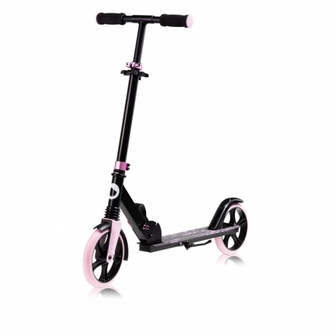 Opvouwbare step Lionelo Luca zwart met roze accenten